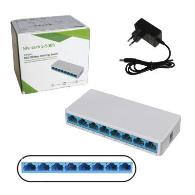 S-5008 8 Port 10/100 Switch