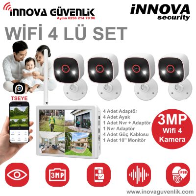 WiFi 4’lü Kamera Seti