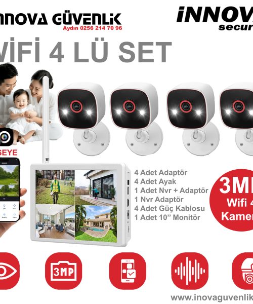 WiFi 4’lü Kamera Seti